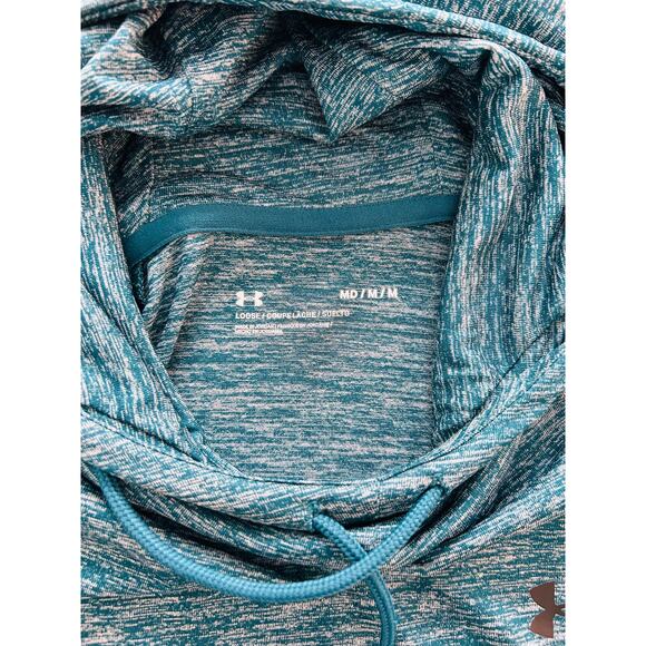 Under Armour Womens Velocity Wordmark Hoodie Size Medium Blue - Picture 4 of 9